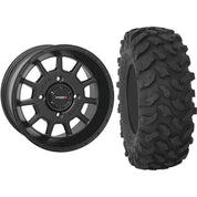 Set of 2 Mounted Wheel and Tire Kit Wheel: 15x7 5+2 4/137 Tire: 32x10-15 8 Ply