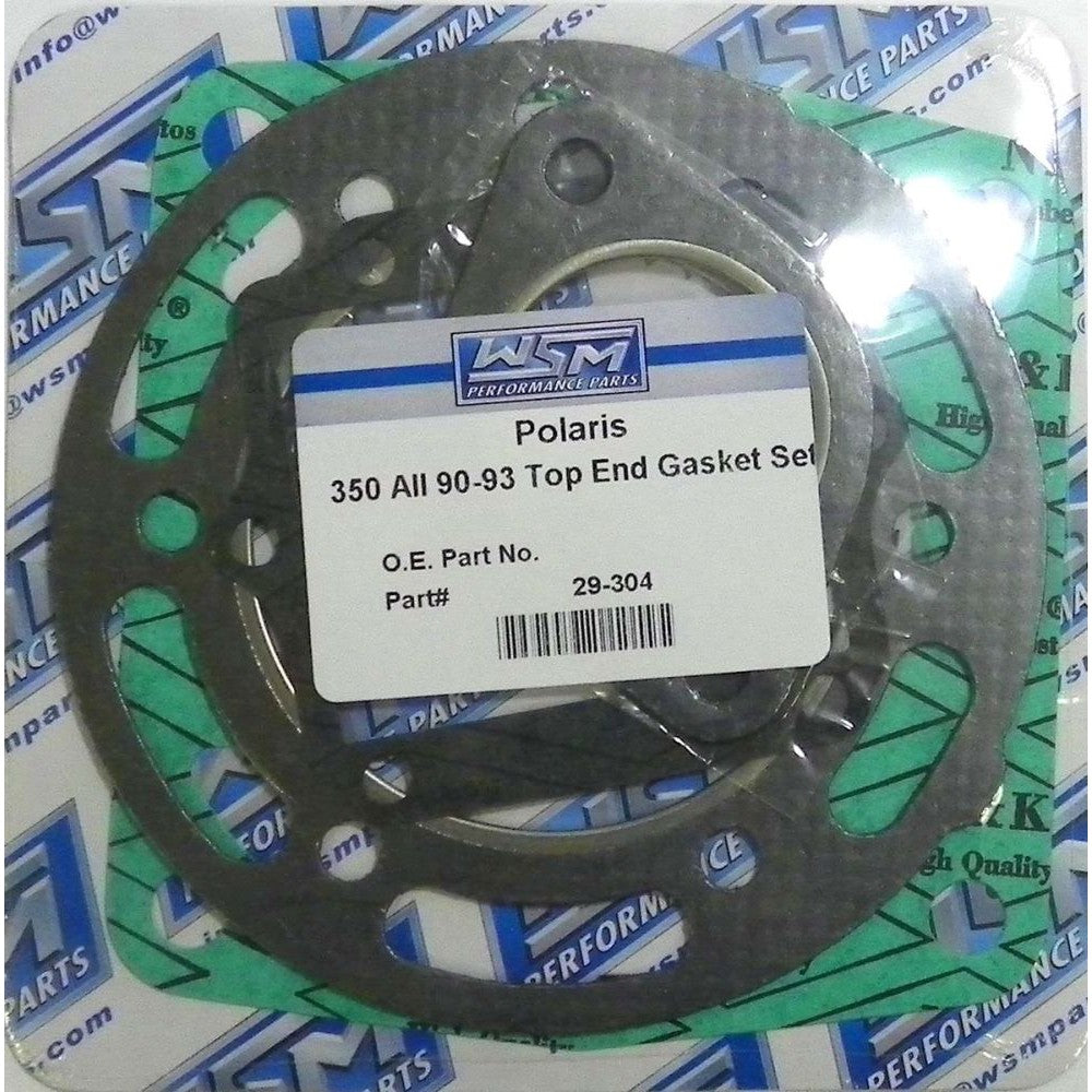 WSM Top End Gasket Kit For Polaris 350 90-93 29-304