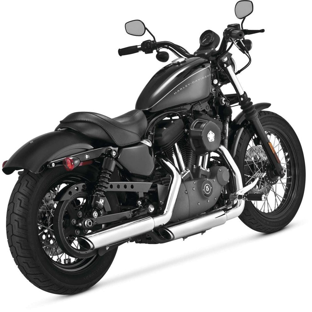 Vance And Hines Twin Slash Muffler 3in Slip On Exhaust Chrome With Fuelpak FP3