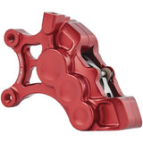 Pinza de freno Arlen Ness roja de 14" izquierda con diferencial de 6 pistones (02-202)