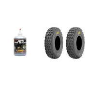 Set of 2 ITP Holeshot XCT Rear Tires 22x11-10 6-ply with QUADBOSS Sealant