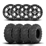 Rines ITP SS212 de 14" en negro mate y neumáticos Mud Lite [30x10-14]