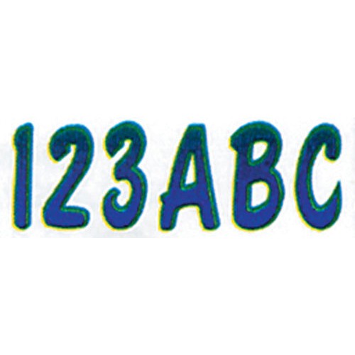 3 LETTER & NUMBER KIT PURPLE / TEAL