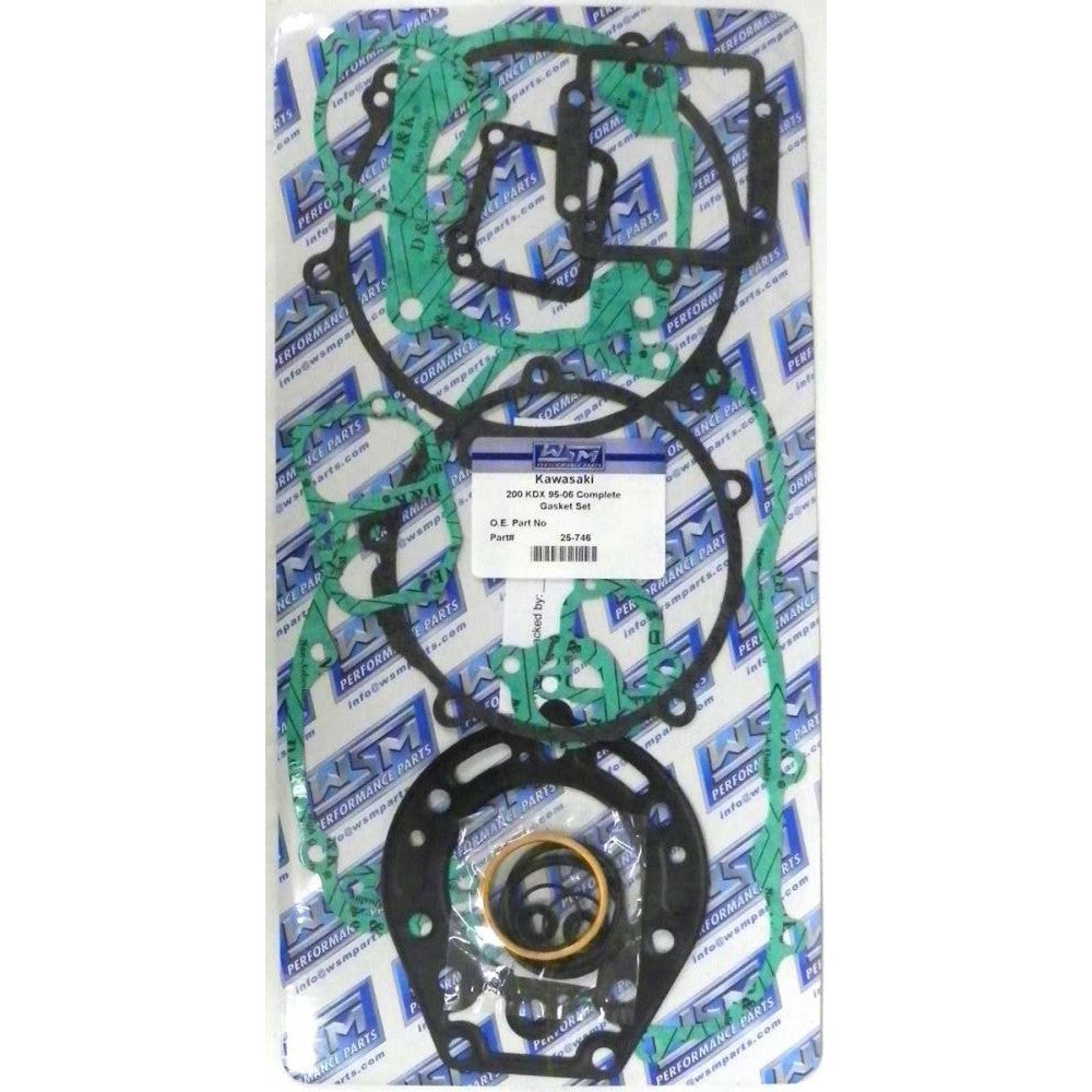 WSM Complete Gasket Kit For Kawasaki 200 KDX 95-06 25-746