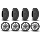 Ruedas System 3 ST-5 de aluminio gris metalizado de 15" y neumáticos SS360 para arena/nieve [31x10-15] y [31x12-15]