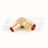 WSM 1/2'' Hose x 3/8'' Male Hose Barb 90 Degree Elbow COU220LF