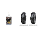 Set of 2 Power Grip DI2025 Radial Rear Tires 26x11R-12 6-ply with Sealant