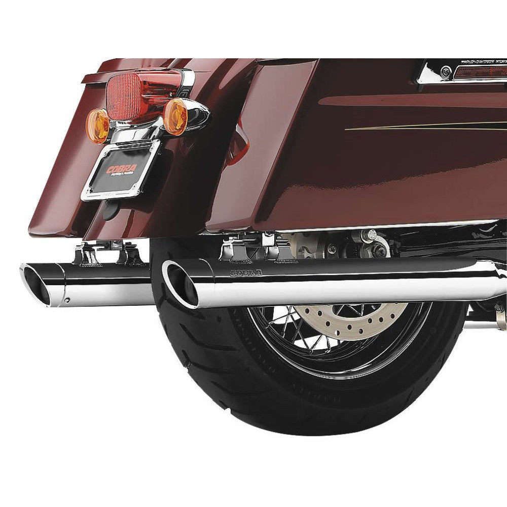 Cobra 3" Slip-On Mufflers with Tip Chrome - 6021