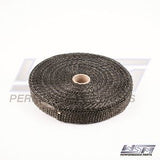 WSM 1'' x 50' - Black Exhaust Wrap 014-1085
