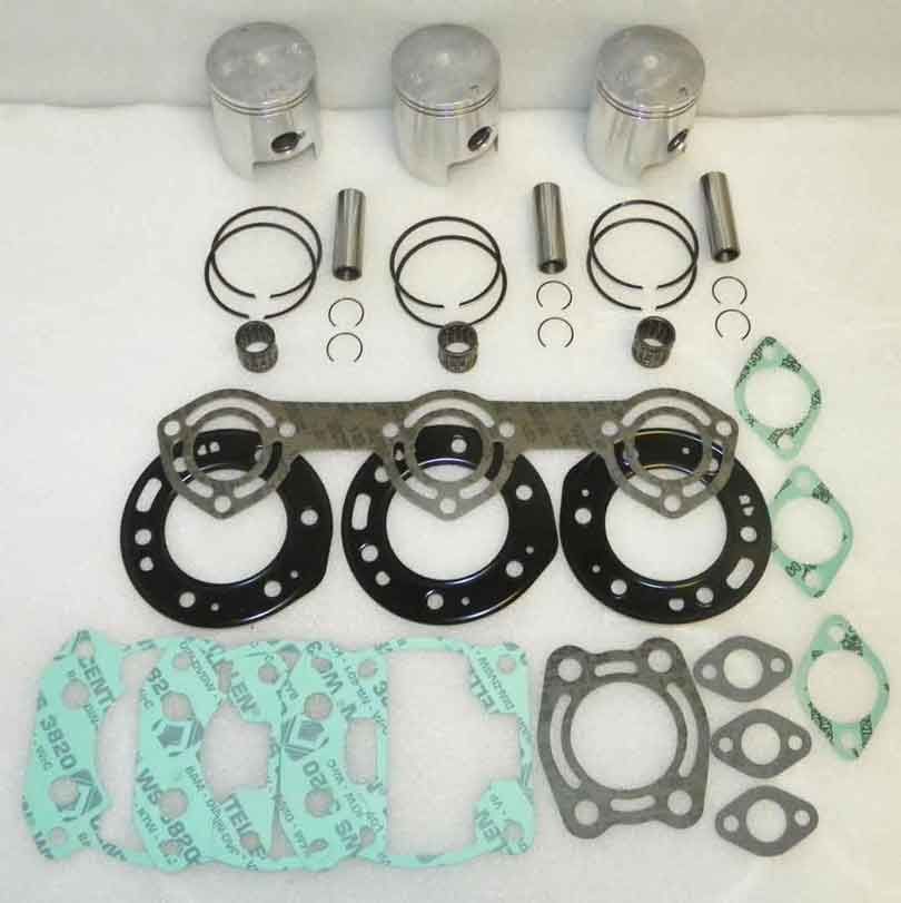 WSM Top End Rebuild Kit For Polaris 650 SL 92-95 .25mm Over 010-831-11