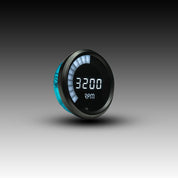 Intellitronix LED Digital Bargraph Memory Tachometer - Black Bezel - White