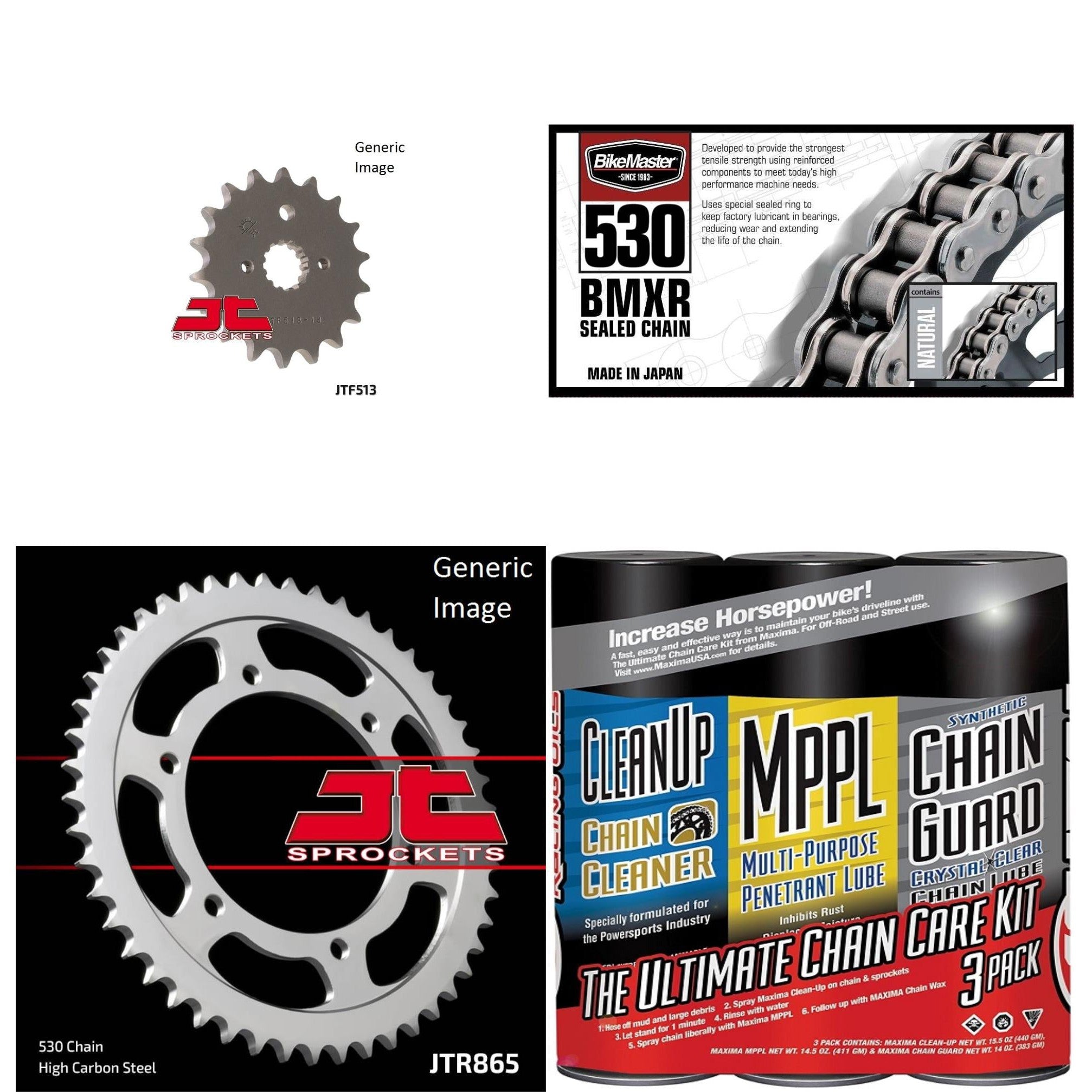 530 BMXR Chain Nat w/ Wax,Front & Rear Sprocket Kit YAMAHA FZR600R/RC 1990-1999