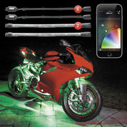 XK Glow 6 Pod 2 Strip Mini Light Kit - KS-MOTO-MINI