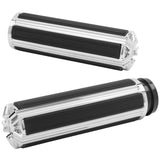 Arlen Ness Tech Chrome 10 Gauge Throttle By Wire Hand grips for Harley FLH CVO