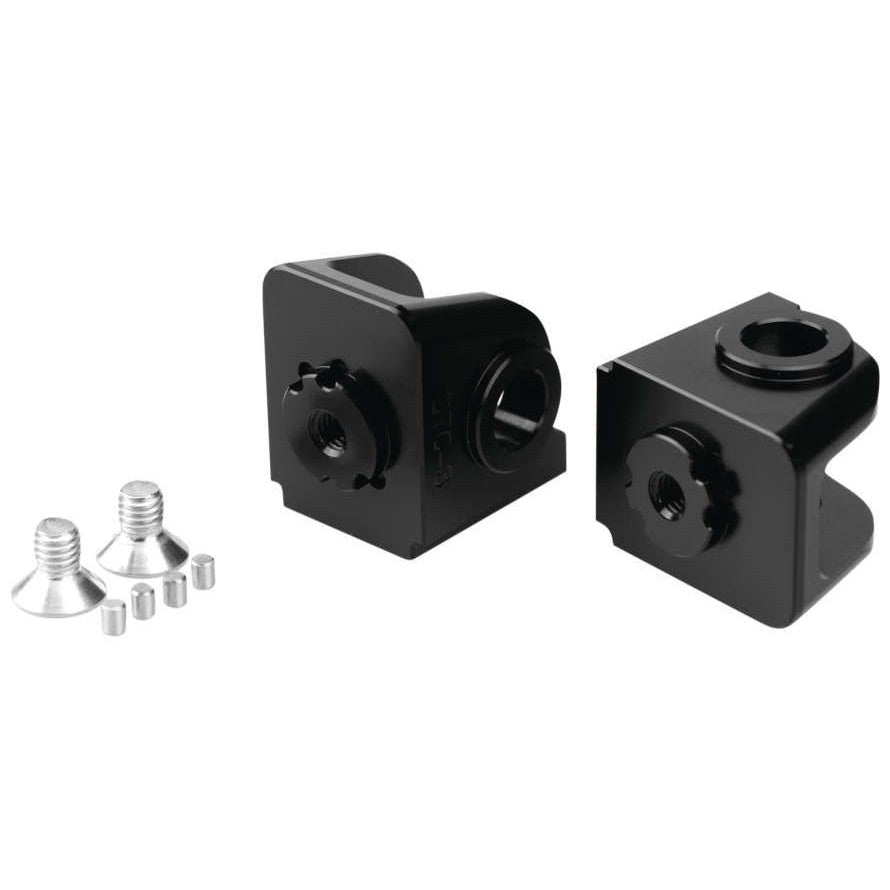 Puig Adjustable Footpeg Adaptors Rider Black - 20245N