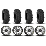 Ruedas System 3 SB-3 Beadlock mecanizadas/negro mate de 15" y neumáticos XTR370 [35x10-15]