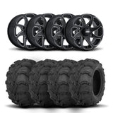 Ruedas ITP Twister de 14" negras y neumáticos Mud Lite [30x12-14]