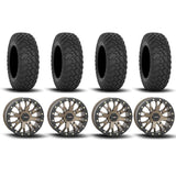System 3 SB-4 Beadlock Bronze 15" Wheels And RT320 Tires [32x10R-15]