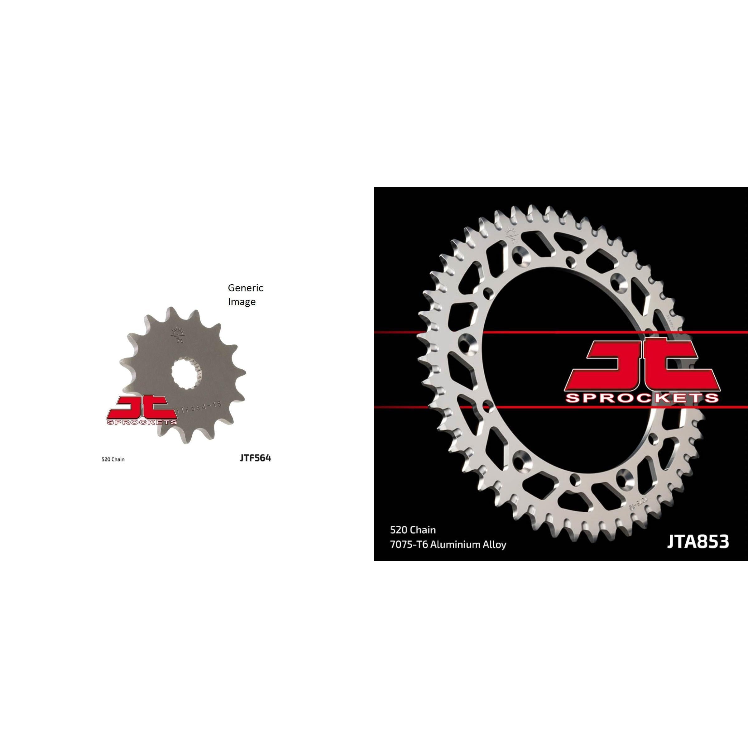 Front Steel and Rear Aluminum Sprocket Kit for OffRoad YAMAHA YZ125 1993-1996