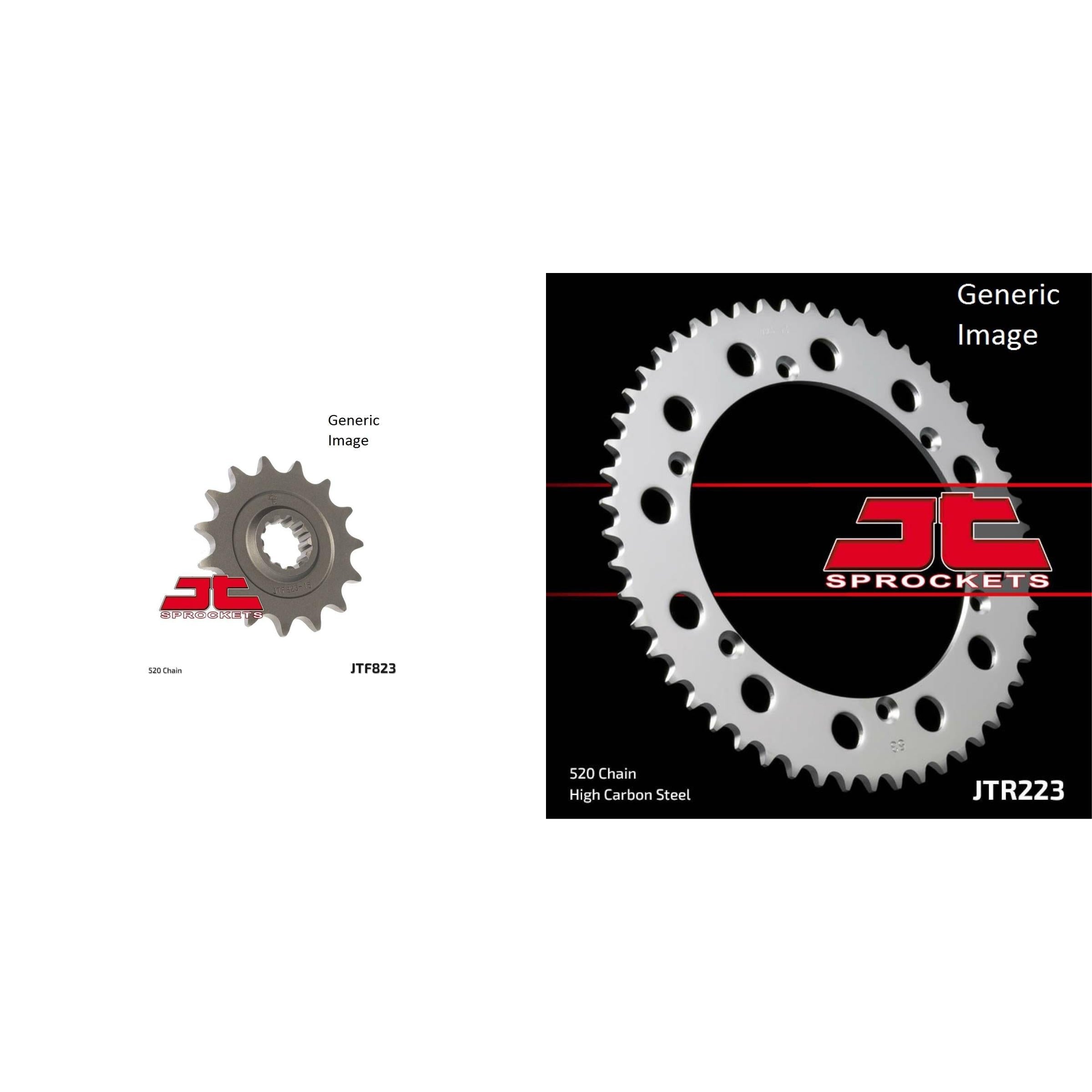 Front and Rear Steel Sprocket Kit for OffRoad HUSQVARNA 125 WR Enduro 1983-1984