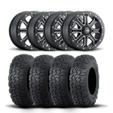 Llantas ITP Inertia de 15" en negro mate y neumáticos radiales UltraCross R Spec [32x10-15]