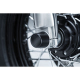 Kuryakyn Front Axle Nut Covers Satin Black 1229