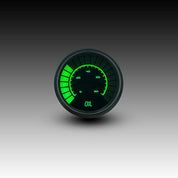 Intellitronix Oil Pressure Analog LED Bargraph in Black Bezel - Green