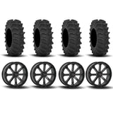 System 3 ST-4 Aluminum Gloss Black/Machined 20" Wheels And XM310 Extreme Mud Tires [35x9-20]