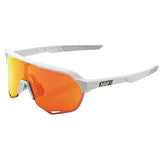 100% S2 Sunglasses Matte Off-White with Red Mirror HiPer Lens - 61003-010-43