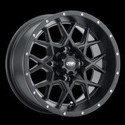 ITP Storm Series 12" Machined Black Wheels And Ultra GT Bias Tires [215/40-12]