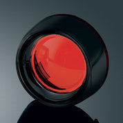 KURYAKYN RED BLACK DEEP DISH BEZELS 2000-2017 HARLEY BULLET TURN SIGNALS 5482
