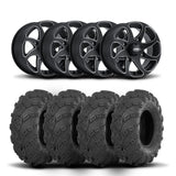 Ruedas ITP Twister de 14" negras y neumáticos Mud Lite [28x10-14]