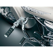Kuryakyn Chrome 1" Crash Guard Clamp Long Right Angle Mount Small ISO Pegs Honda