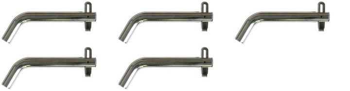 Set of 5 5/8 Inch Zinc Hitch Pin W/spring Clip