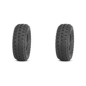 Set of 2 QUADBOSS QBT732 Front Tires 19x7-8 4-ply