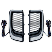 Kuryakyn Tracer LED Fairing Lower Grills Black