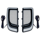 Kuryakyn Tracer LED Fairing Lower Grills Black