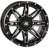 Rueda High Lifter 14x7 4/156 4+3, mecanizada en negro brillante HL22, 14HL22-1156