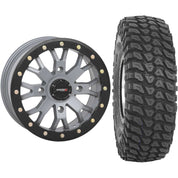 Set of 2 Mounted Wheel and Tire Kit Wheel: 14x7 6+1 4/137 Tire: 30x10-14 8 Ply