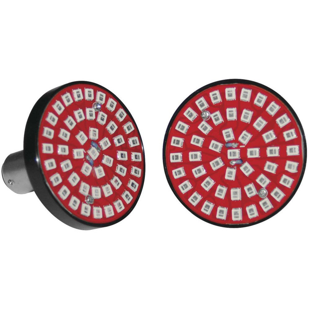Letric Lighting Bullet Style Turn Signal Inserts Red 1156