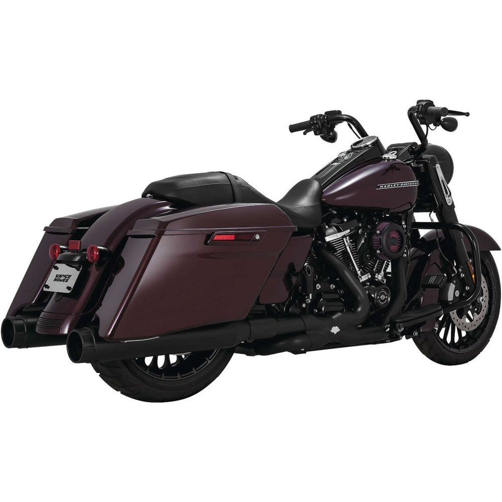 Vance And Hines Torquer 450 Slip On Exhaust 4.5in Black With Fuelpak FP4