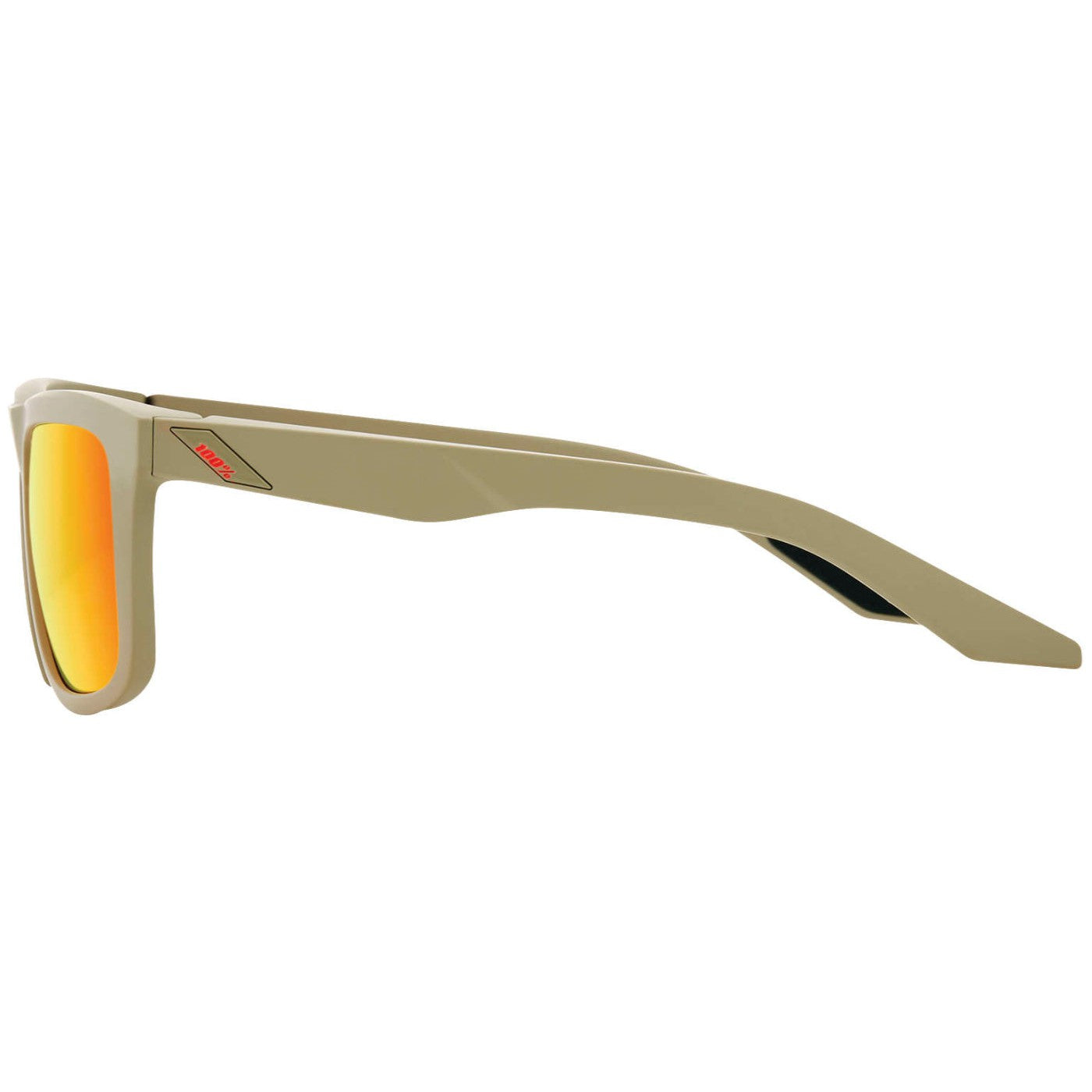 100% Blake Sunglasses Tan with Red Mirror Lens - 61029-104-43