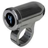 Dakota Digital PGR-1000 Series Handlebar Mount Gear Indicators Chrome/Blue - PGR-1100