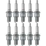 Set of 10 NGK Standard Spark Plugs for Kawasaki KX250-D 1985 Engine 250cc