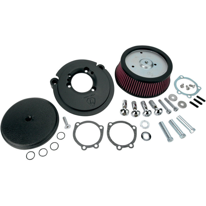 Arlen Ness Black Stage 1 Big Sucker Air Filter w/ Cover Harley XL '91-'16 New
