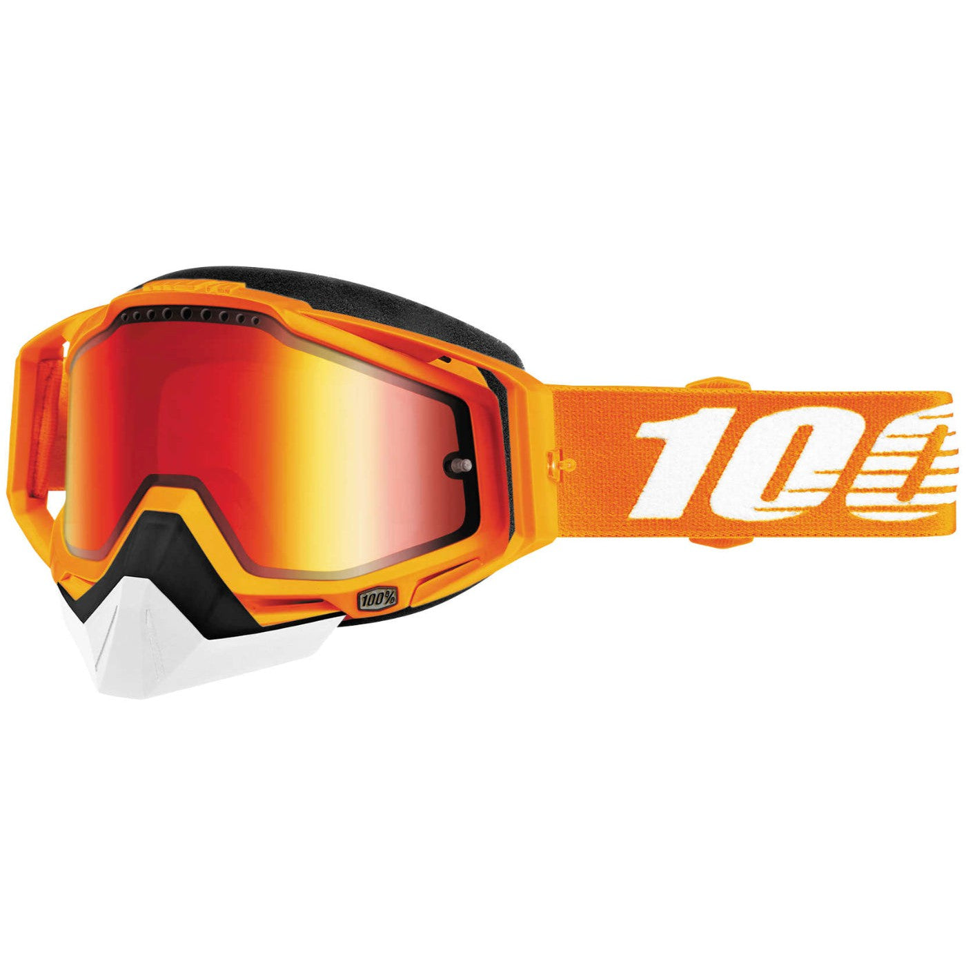 100% Gen1 Racecraft Snow Goggles Crush 2 with Red Vented Lens - 50113-291-02