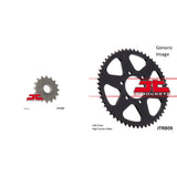 Kit de piñón de acero delantero y trasero para todoterreno SUZUKI DR125 1986-1988