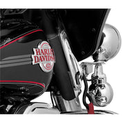 New Harley FLHTC 84-05,07-13Teardrop Custom Tie-Down Brackets Chrome by Kuryakyn