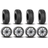 System 3 SB-4 Beadlock Cement Grey 15" Wheels And XT400 Tires [35x10R-15]