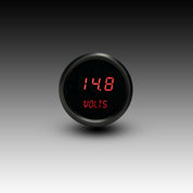 Intellitronix Voltmeter in Black Bezel - Red